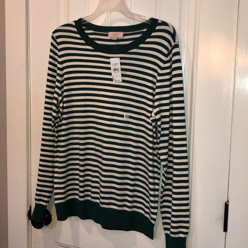 Green Stripe sweater
